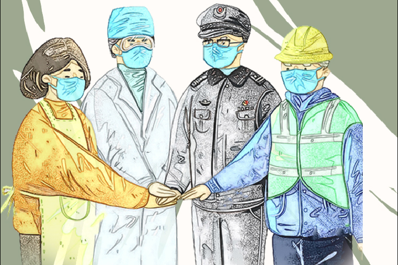 手繪長圖|甘肅戰(zhàn)“疫”故事，“硬核”之下的溫情