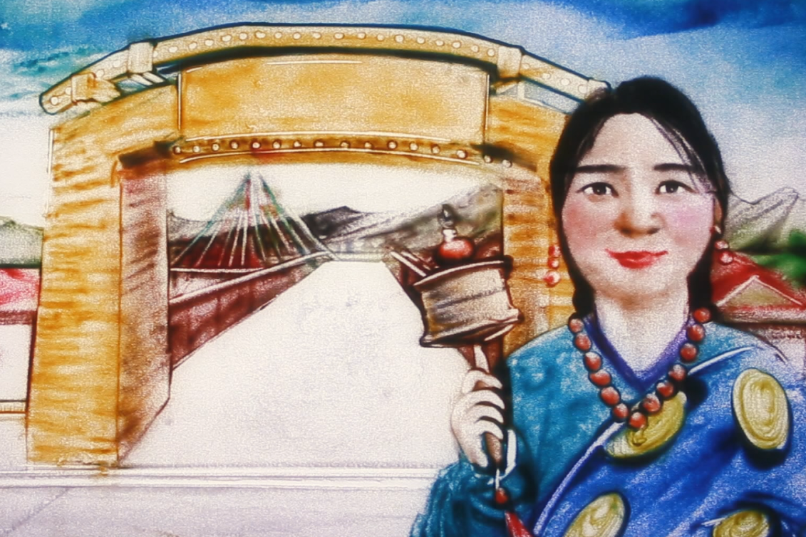 沙畫|奮力追夢！2020決戰(zhàn)脫貧攻堅“甘肅卷”