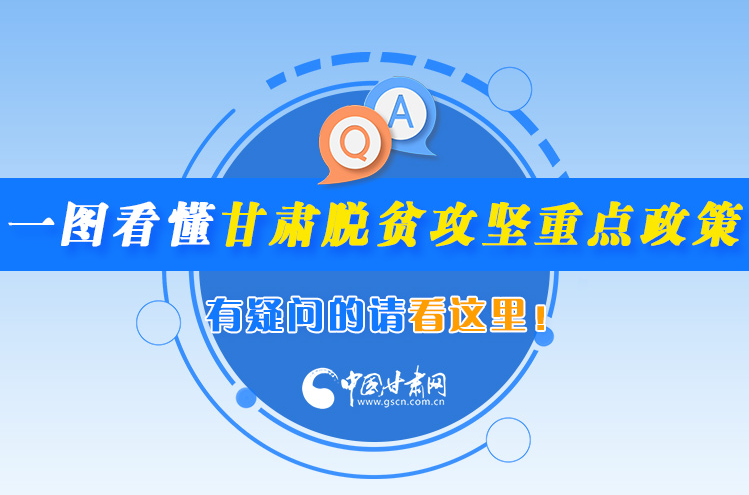 一圖看懂甘肅脫貧攻堅(jiān)重點(diǎn)政策，有疑問的請(qǐng)看這里！