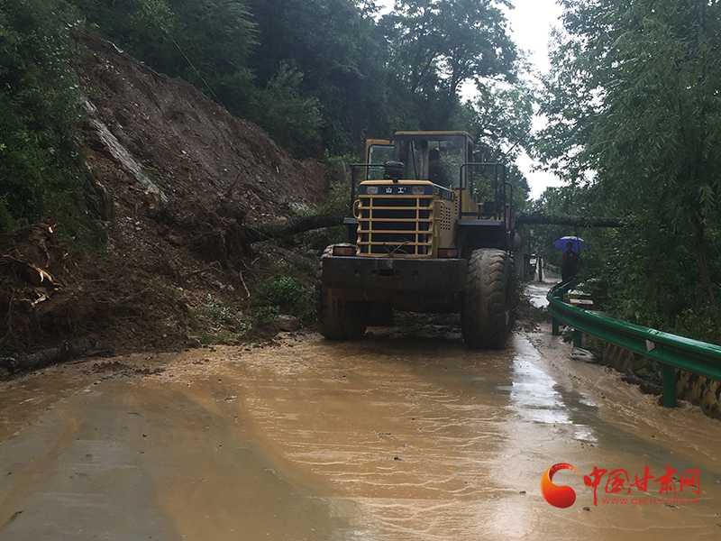 康縣長(zhǎng)壩鎮(zhèn)：鏟車、120合力“逆行”救援群眾  