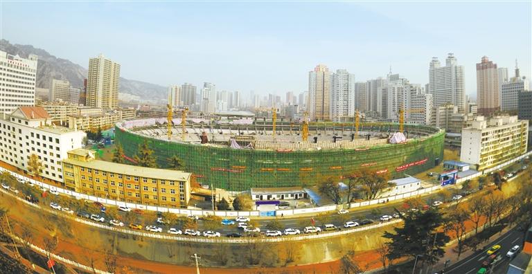 蘭州市七里河體育場主體封頂，預(yù)計(jì)明年7月交付使用