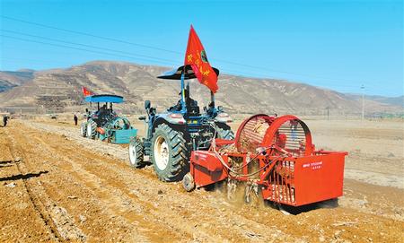 定西市隴西縣17個鄉(xiāng)鎮(zhèn)的農(nóng)機合作社、農(nóng)機手參加了農(nóng)機技能比賽和培訓(xùn)