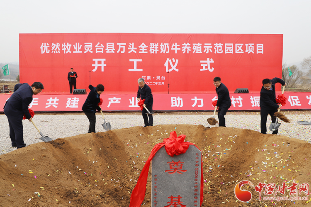 總投資7.2億元！優(yōu)然牧業(yè)靈臺縣萬頭全群奶牛養(yǎng)殖示范園區(qū)項目開工