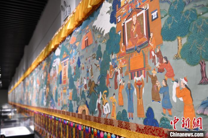 8月20日，“塔影河聲吉祥千年——涼州會盟暨蘭州與武威文物聯(lián)展”在蘭州市博物館開展。戴文昌 攝