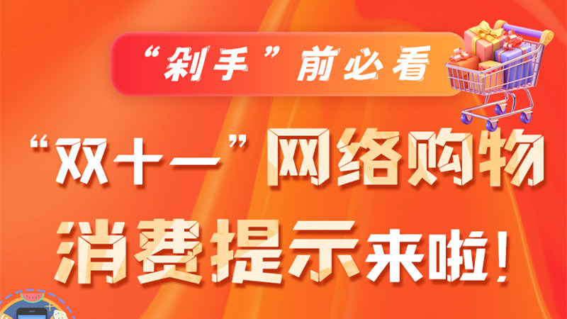 圖解|“剁手”前必看 “雙十一” 網(wǎng)絡(luò)購物消費提示來啦！