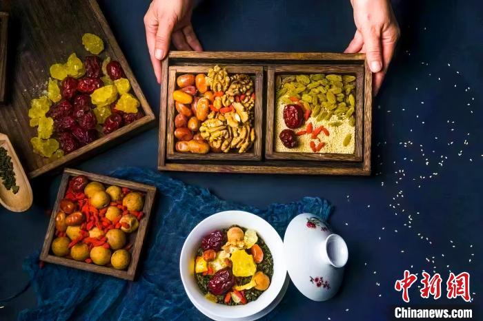 2023年5月，拍攝的臨夏蓋碗茶所需原料。(資料圖)臨夏市融媒體中心供圖