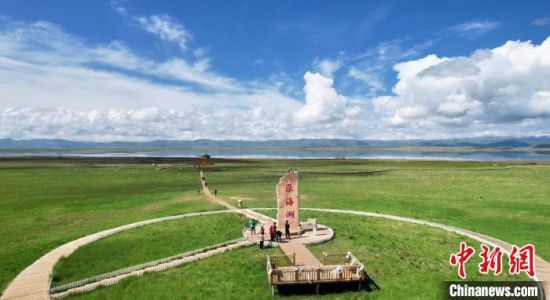 2024年6月，甘肅甘南州碌曲縣尕海湖。(資料圖)高瑩 攝