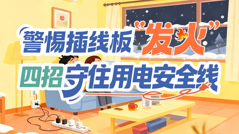 長(zhǎng)圖|警惕插線(xiàn)板“發(fā)火”！四招守住用電安全線(xiàn)